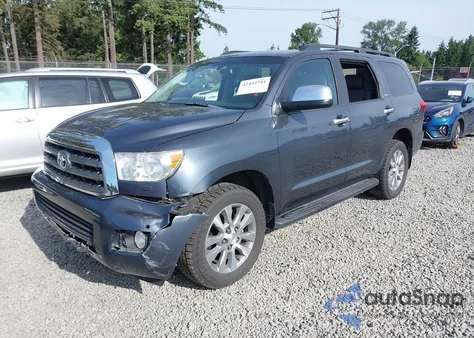 2008 Toyota Sequoia Limited 5.7L V8 из США, поврежденный, VIN 5TDBY68A98S014652
